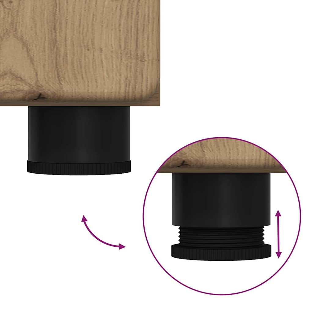 vidaXL Σετ Επίπλων Μπάνιου TULUM Artisan Oak Επεξεργασμένο ξύλο