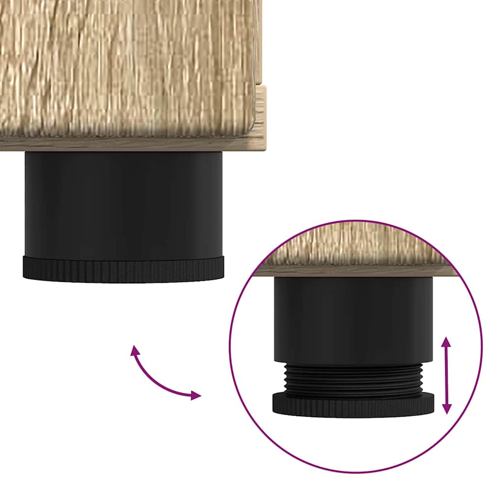 vidaXL Σετ Επίπλων Μπάνιου TULUM Δρύς Sonoma Επεξεργασμένο ξύλο