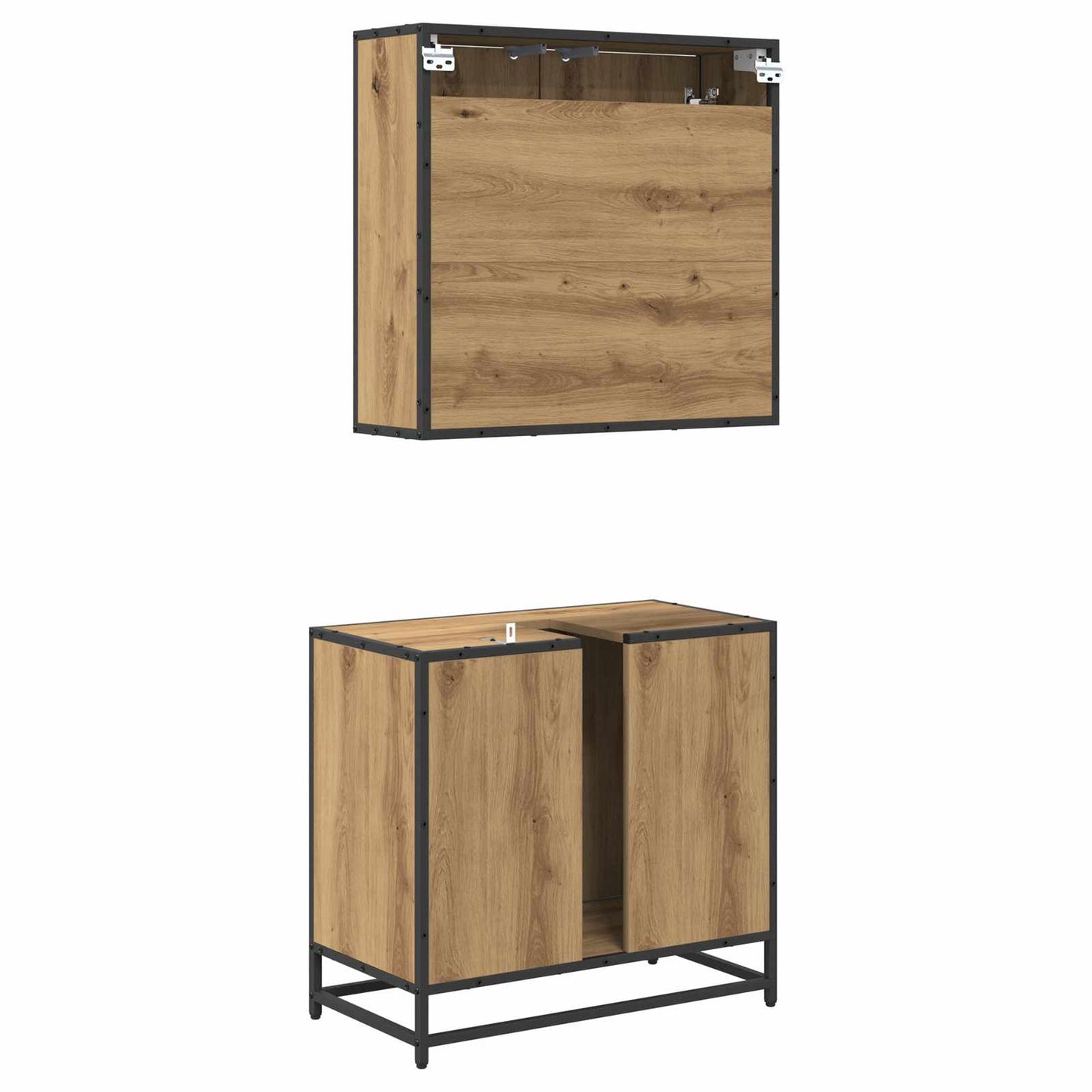vidaXL Σετ Επίπλων Μπάνιου 2 τμχ. Artisan Oak 65 x 33 x 60 εκ