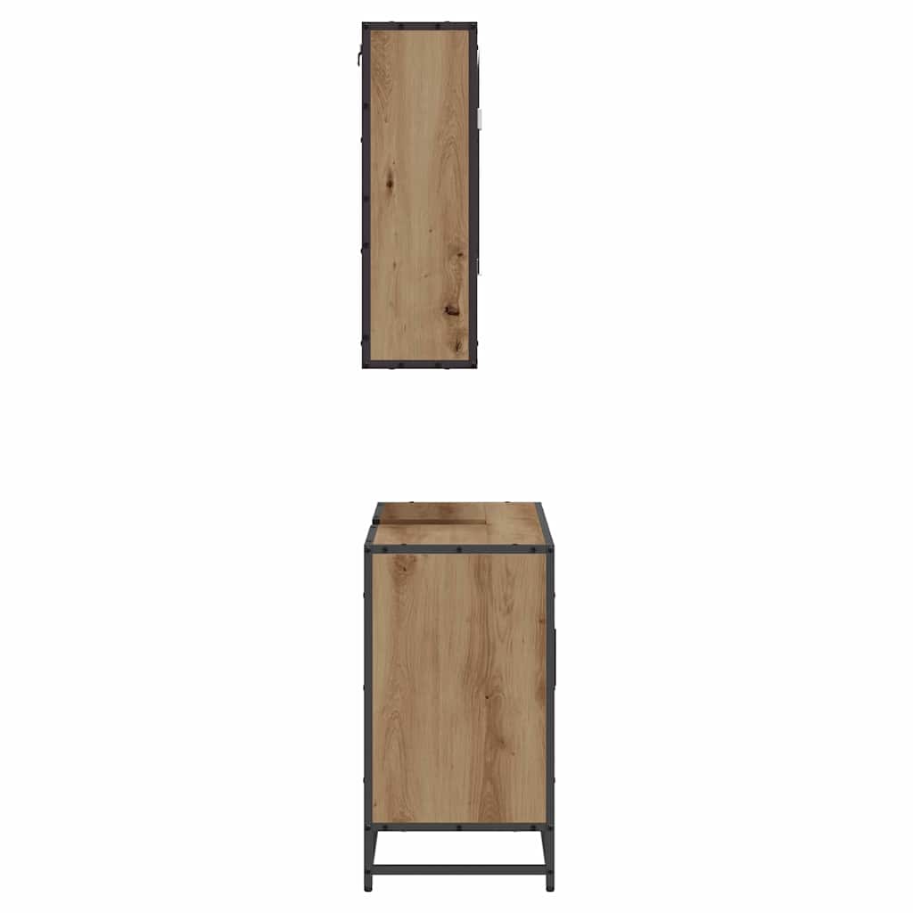 vidaXL Σετ Επίπλων Μπάνιου 2 pcs Artisan Oak Επεξεργασμένο ξύλο