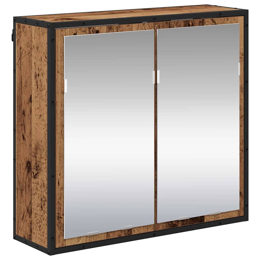 vidaXL Σετ Επίπλων Μπάνιου 3 τμχ. Παλιό Ξύλο 80 x 33 x 60 εκ