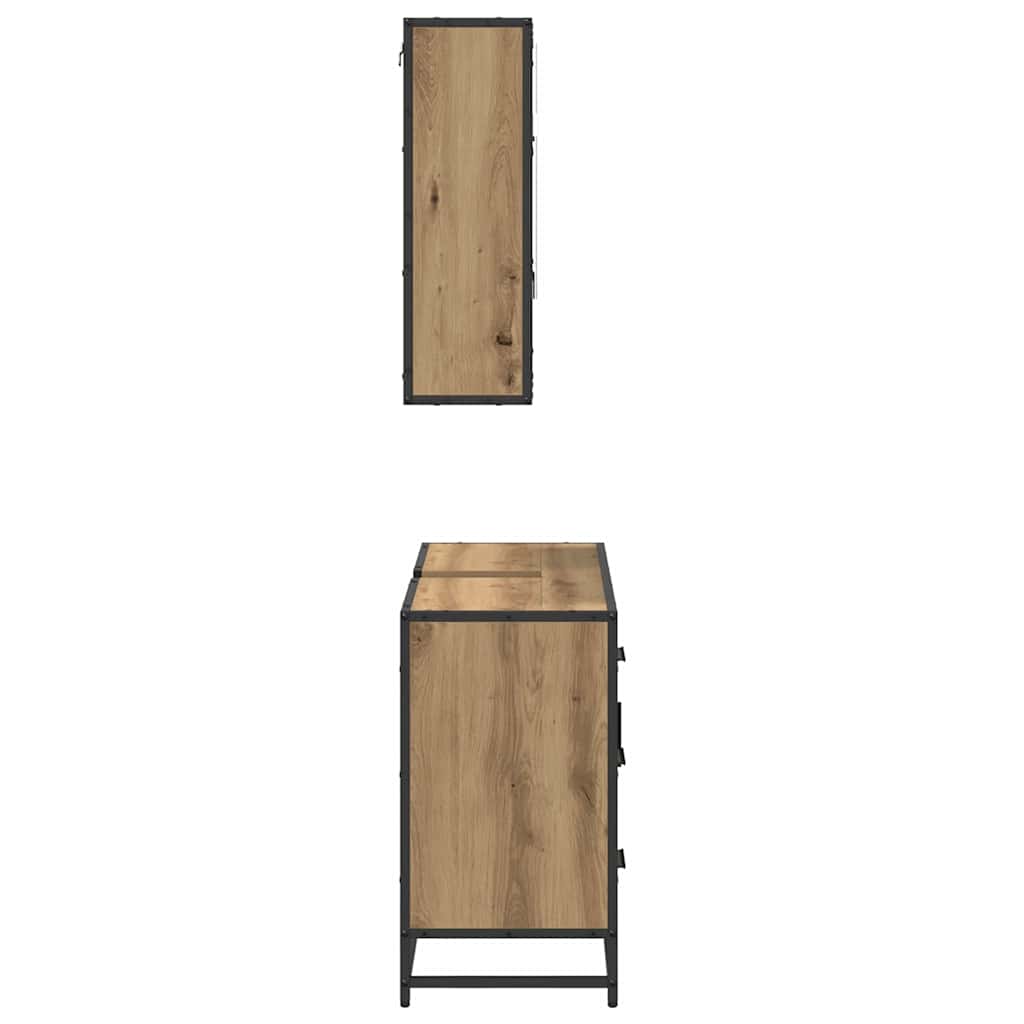vidaXL Σετ Επίπλων Μπάνιου 2 τμχ. Artisan Oak 80 x 33 x 60 εκ