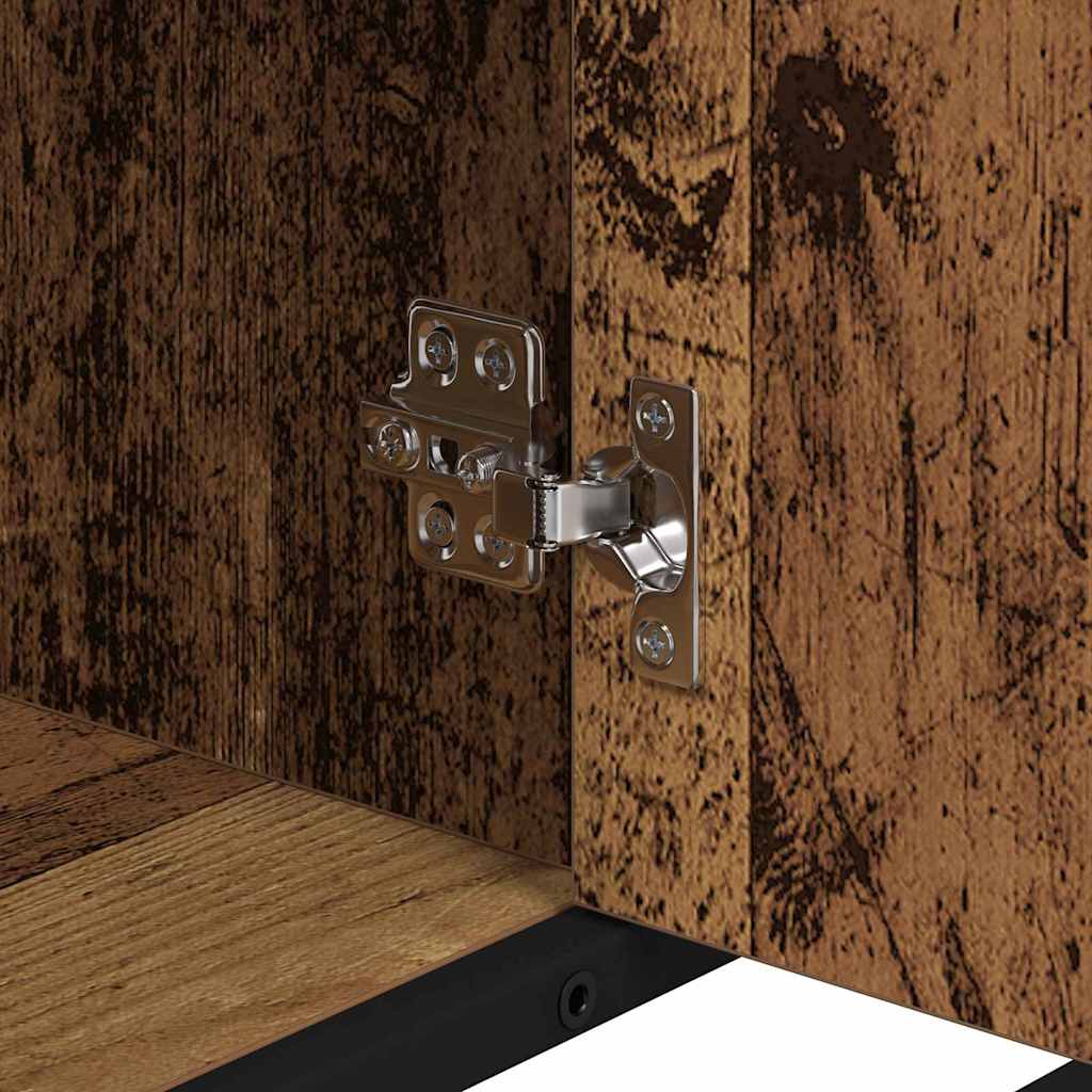 vidaXL Σετ Επίπλων Μπάνιου Επιτοίχιο 2 pcs Παλαιό ξύλο 80 x 33 x 60 εκ