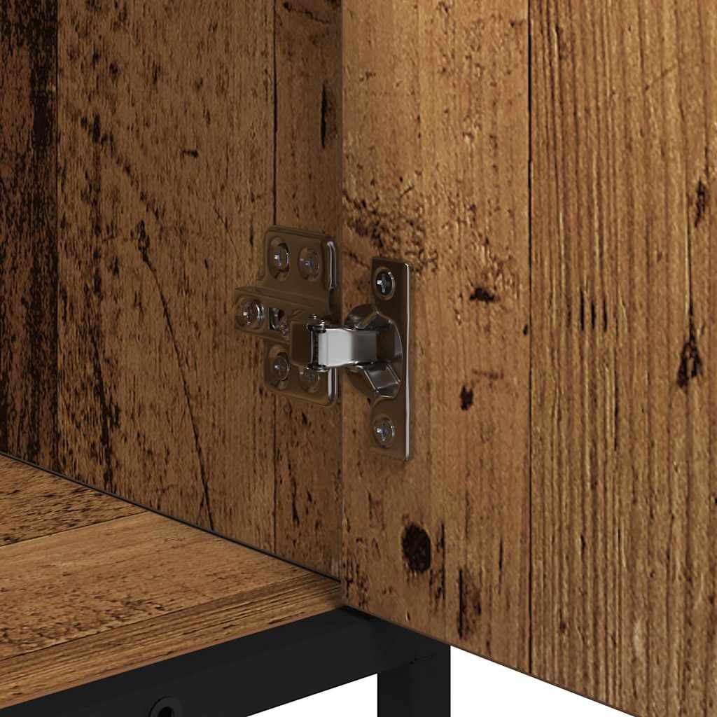 vidaXL Σετ Επίπλων Μπάνιου Επιτοίχιο 2 pcs Παλαιό ξύλο 65 x 33 x 60 εκ