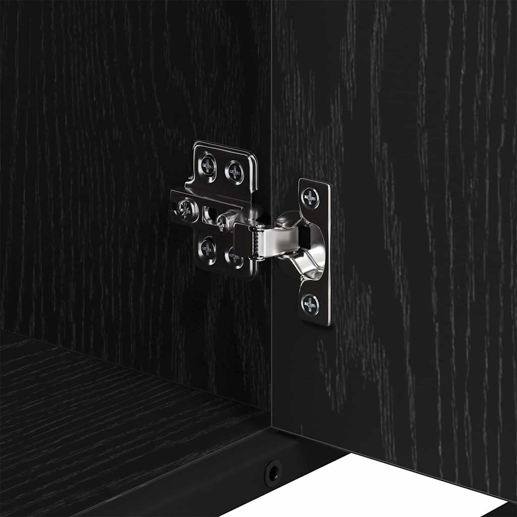 vidaXL Σετ Επίπλων Μπάνιου 3 pcs Μαύρη δρυς 35 x 37.5 x 188.5 εκατοστά