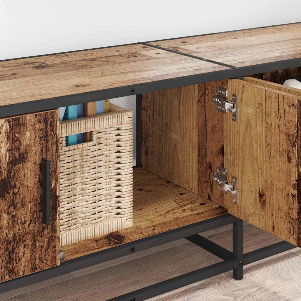 vidaXL Μονάδες TV 2 pcs Παλιό Ξύλο 240 x 35 x 41 εκ Επεξεργασμένο ξύλο