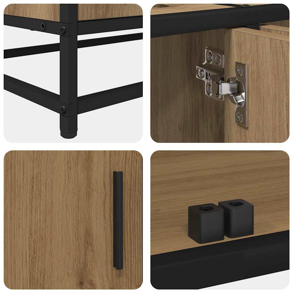 vidaXL Μονάδες TV 2 pcs Artisan Oak 240 x 35 x 41 εκ
