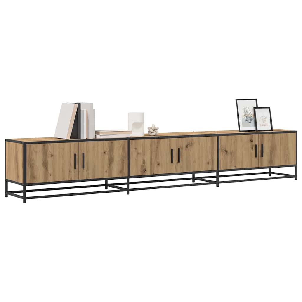vidaXL Μονάδες TV 2 pcs Artisan Oak 240 x 35 x 41 εκ
