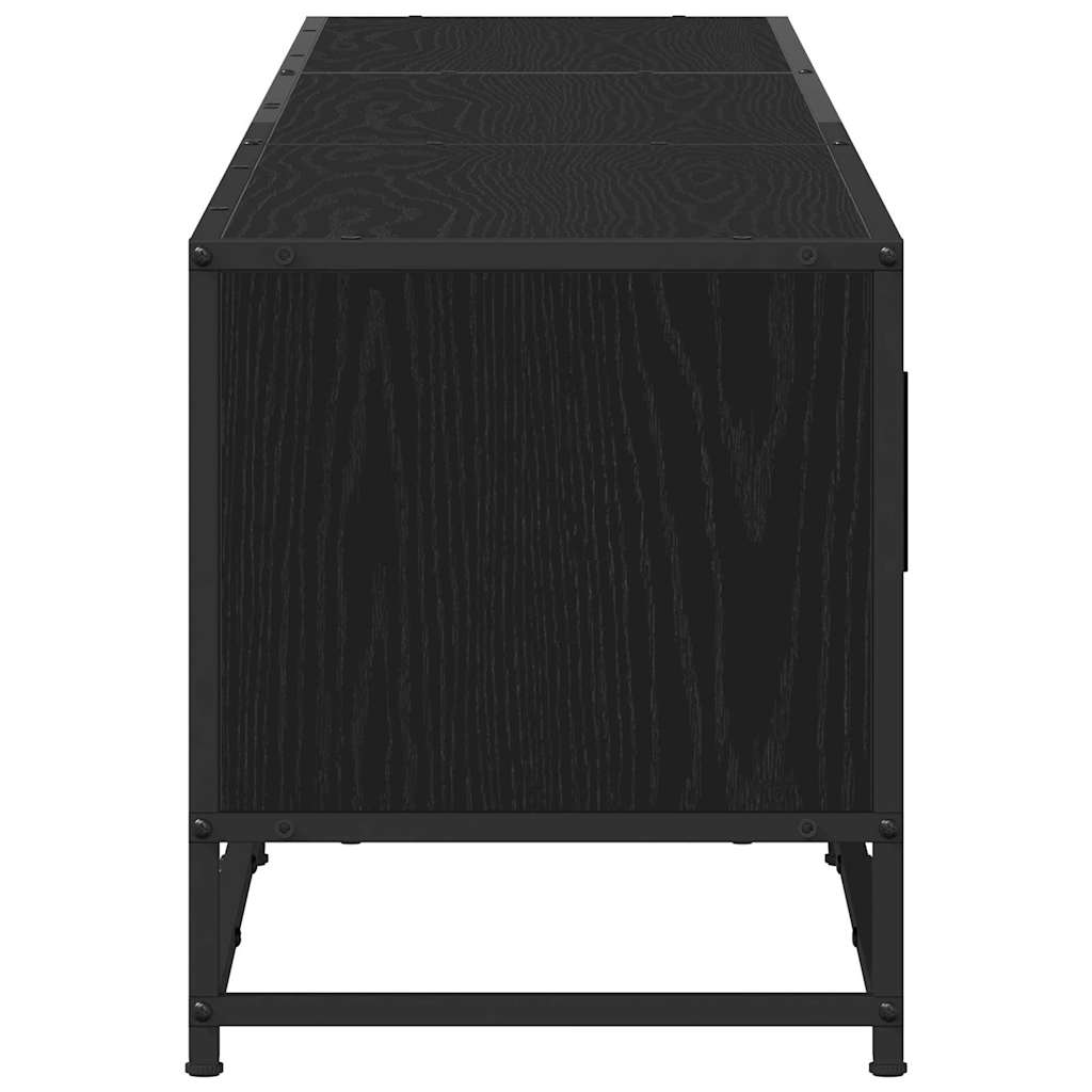 vidaXL Μονάδες TV 2 pcs Μαύρη Οξυά 240 x 35 x 41 εκ Επεξεργασμένο ξύλο