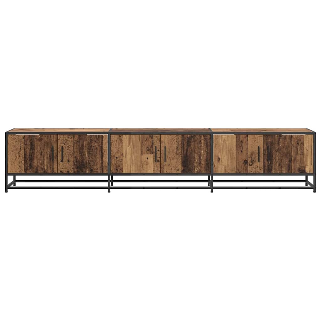 vidaXL Μονάδες TV 2 pcs Παλιό Ξύλο 210 x 35 x 41 εκ Επεξεργασμένο ξύλο