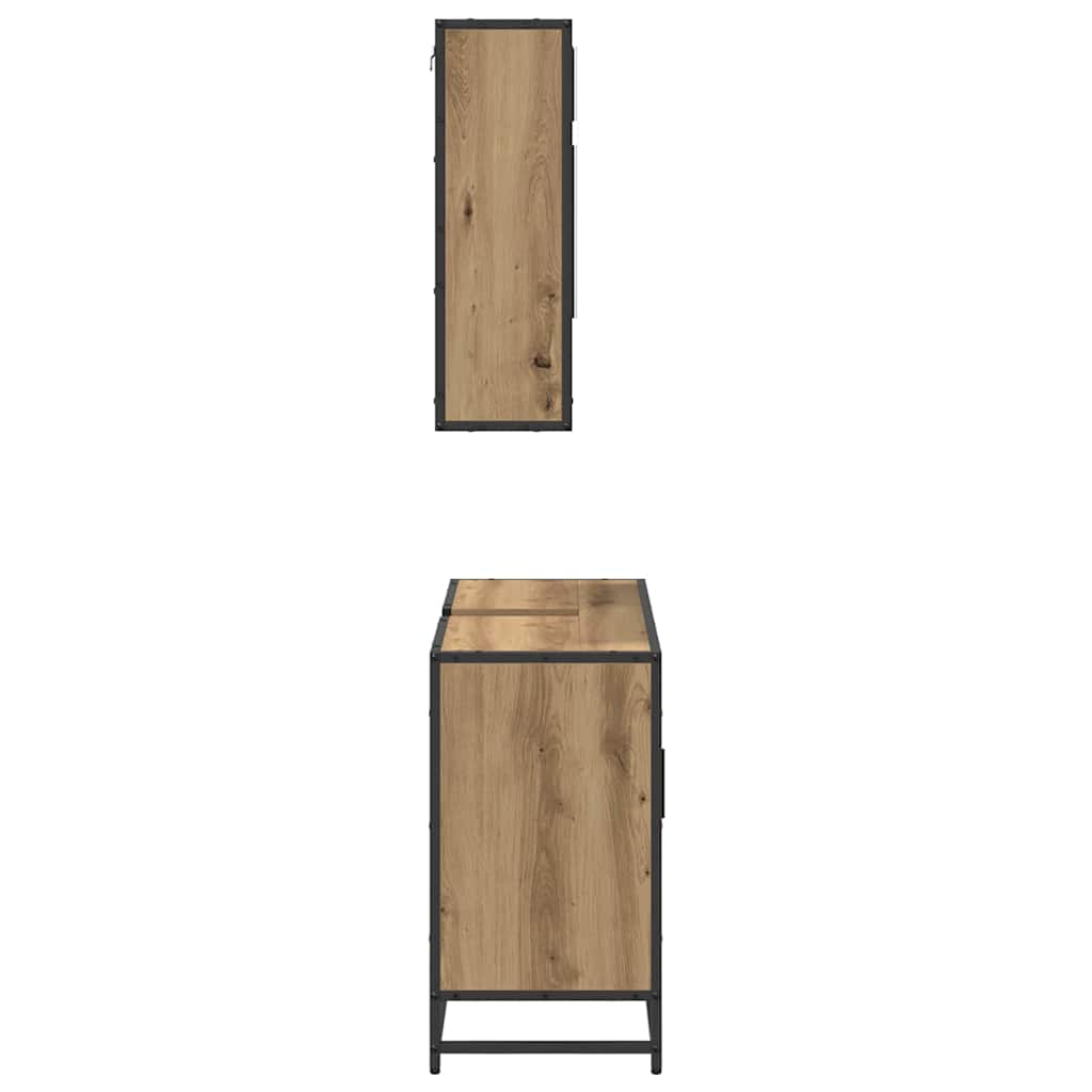 vidaXL Σετ Επίπλων Μπάνιου 2 pcs Artisan Oak Επεξεργασμένο ξύλο