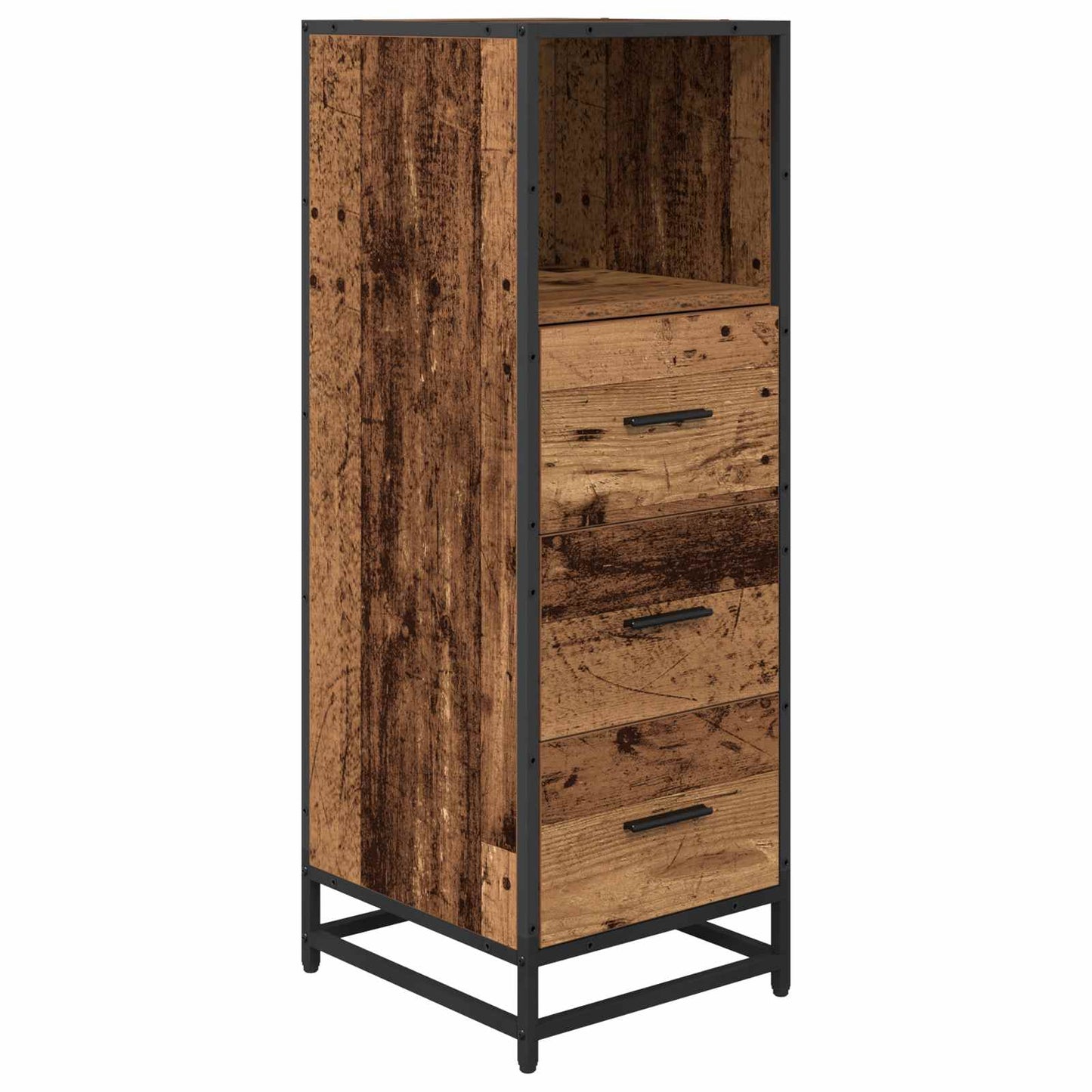vidaXL Σετ Επίπλων Μπάνιου 3 τμχ. Παλιό Ξύλο 80 x 33 x 60 εκ