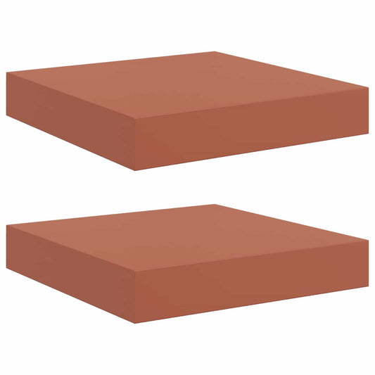 vidaXL Ράφι Τοίχου Επιτοίχιο 2 τμχ. Κόκκινο 23 x 23,5 x 3,8 cm