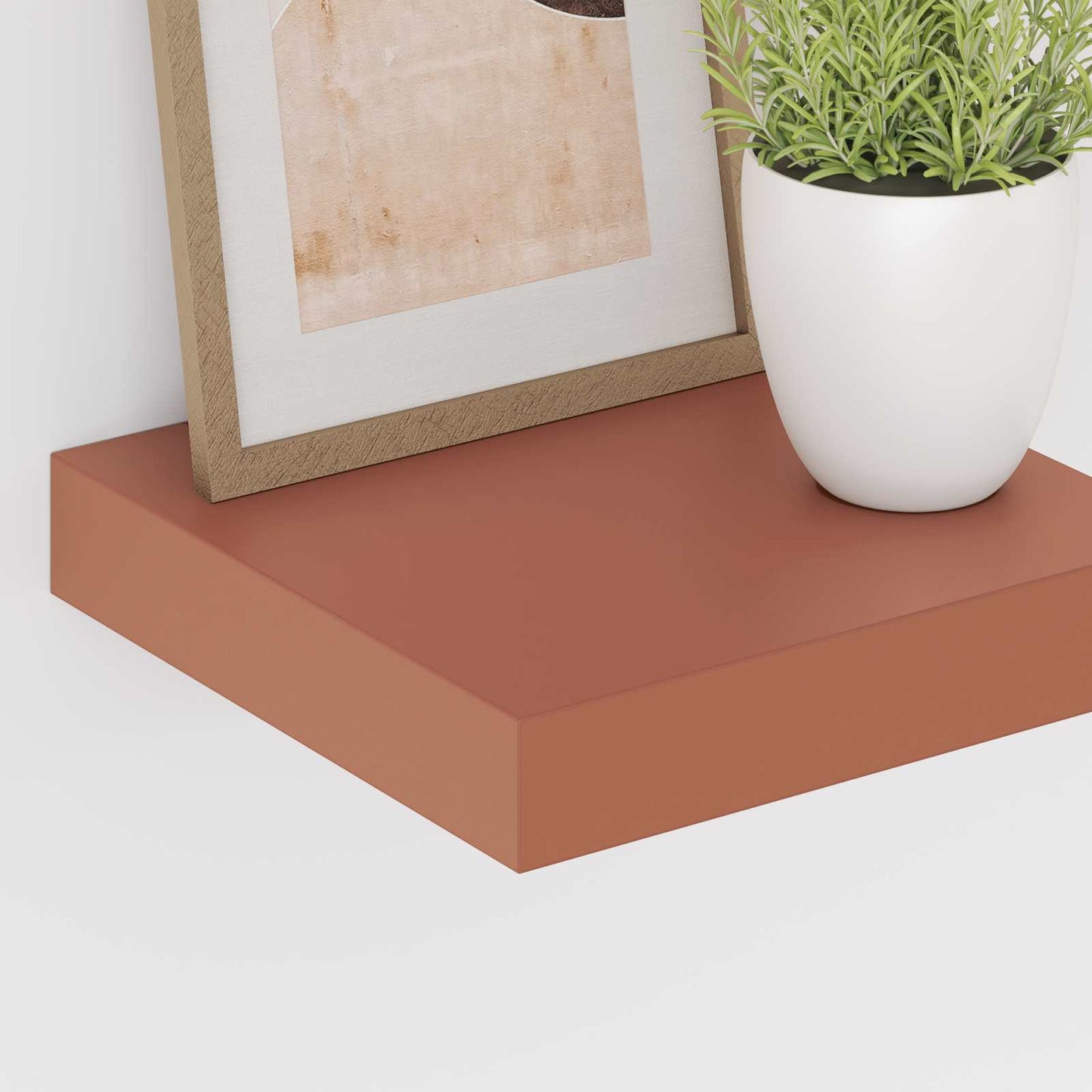 vidaXL Ράφι Τοίχου Επιτοίχιο 4 τμχ. Κόκκινο 23 x 23,5 x 3,8 cm