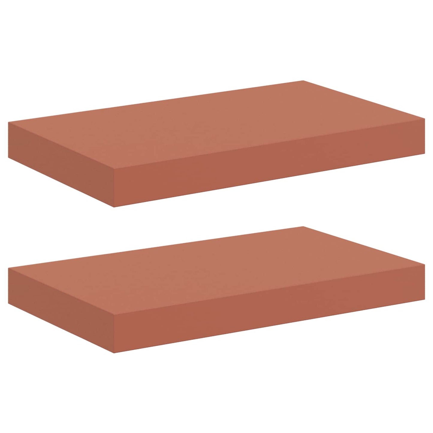 vidaXL Ράφι Τοίχου 2 pcs Κόκκινο 40 x 23,5 x 4 εκ Επεξεργασμένο ξύλο