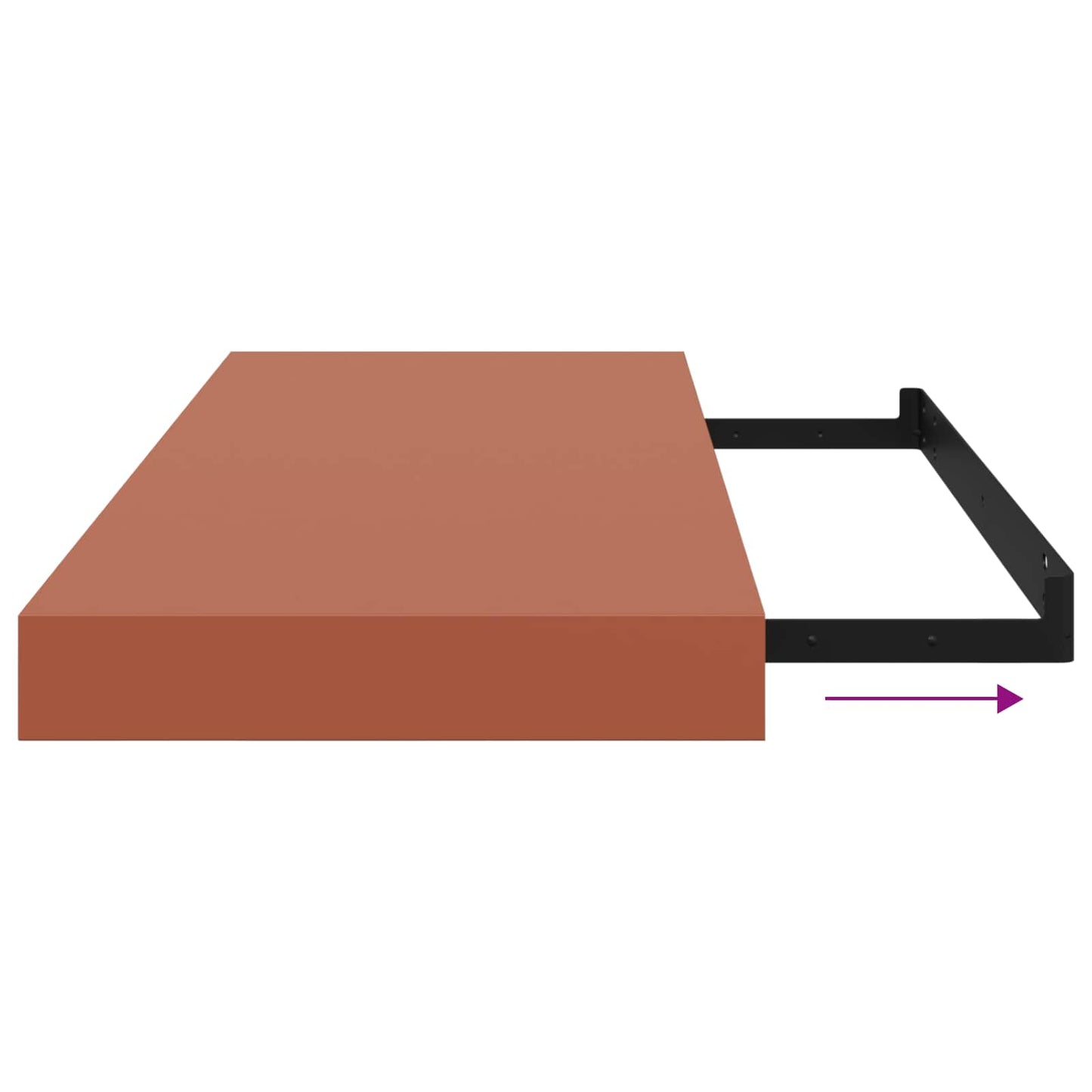 vidaXL Ράφι Τοίχου Κόκκινο 60 x 23 x 4 εκ. Επεξεργασμένο ξύλο