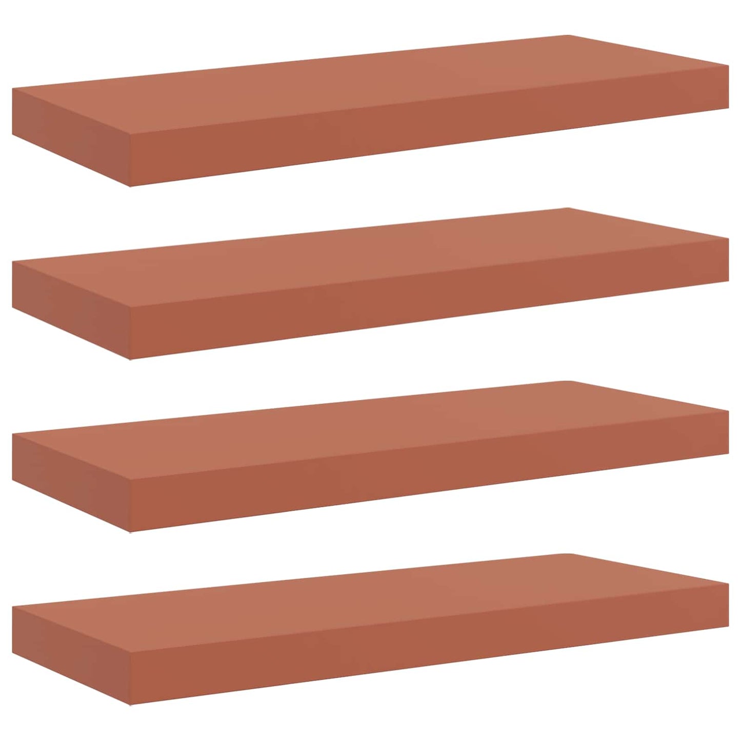 vidaXL Ράφι Τοίχου Επιτοίχιο 4 τμχ. Κόκκινο 60 x 23,5 x 3,8 cm