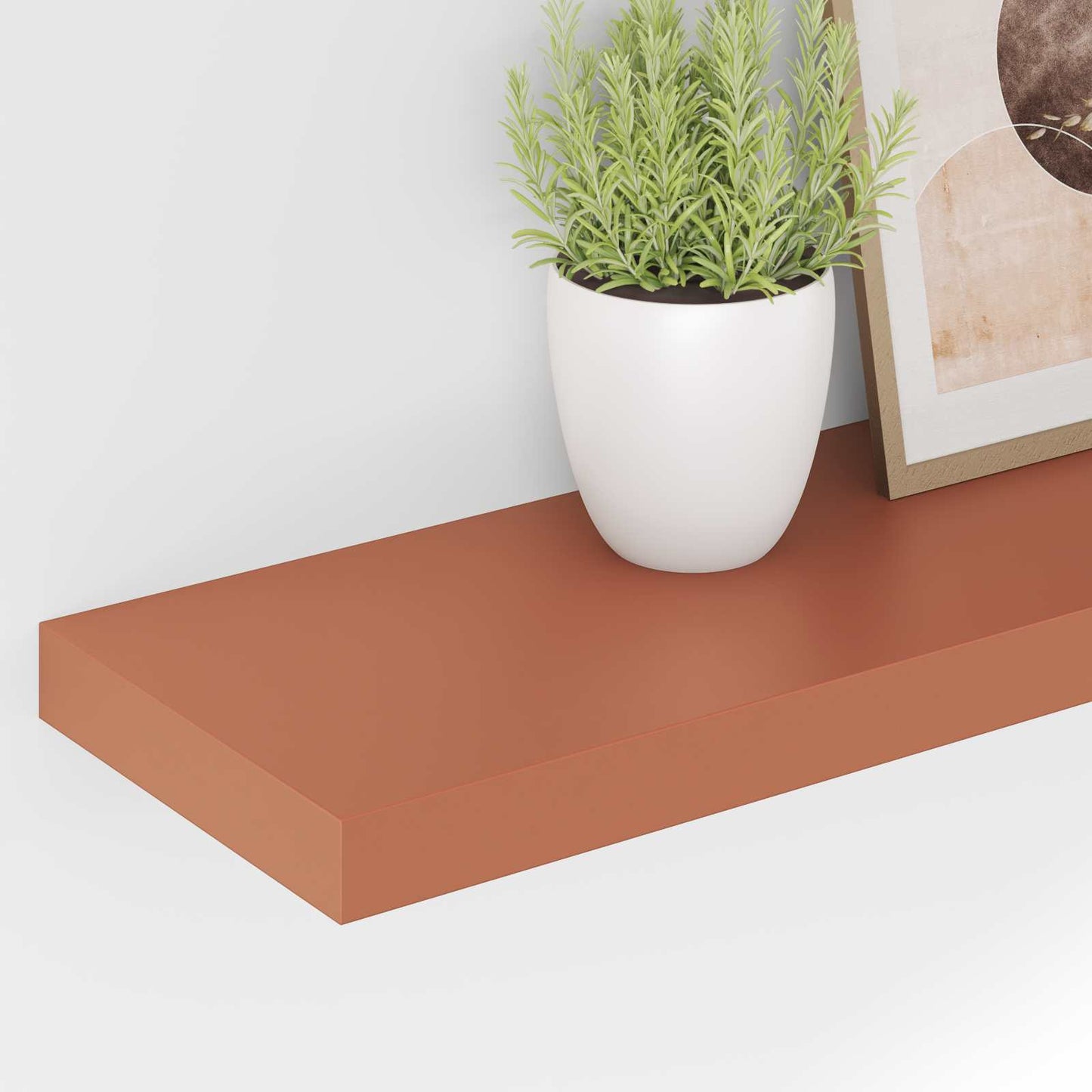 vidaXL Ράφι Τοίχου 2 pcs Κόκκινο 80 x 23,5 x 4 εκ Επεξεργασμένο ξύλο