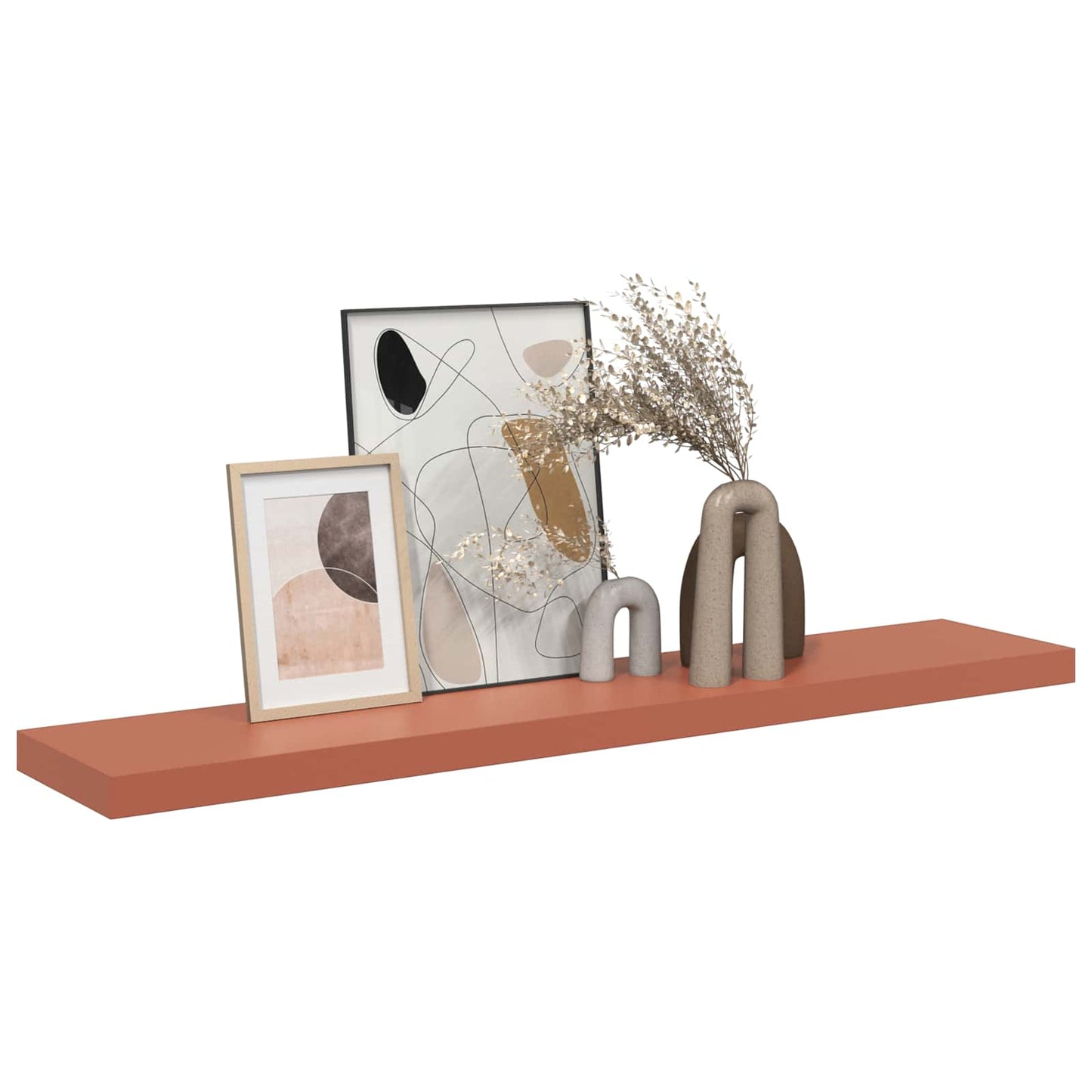 vidaXL Ράφι Τοίχου Επιτοίχιο Κόκκινο 120 x 23,5 x 3,8 cm