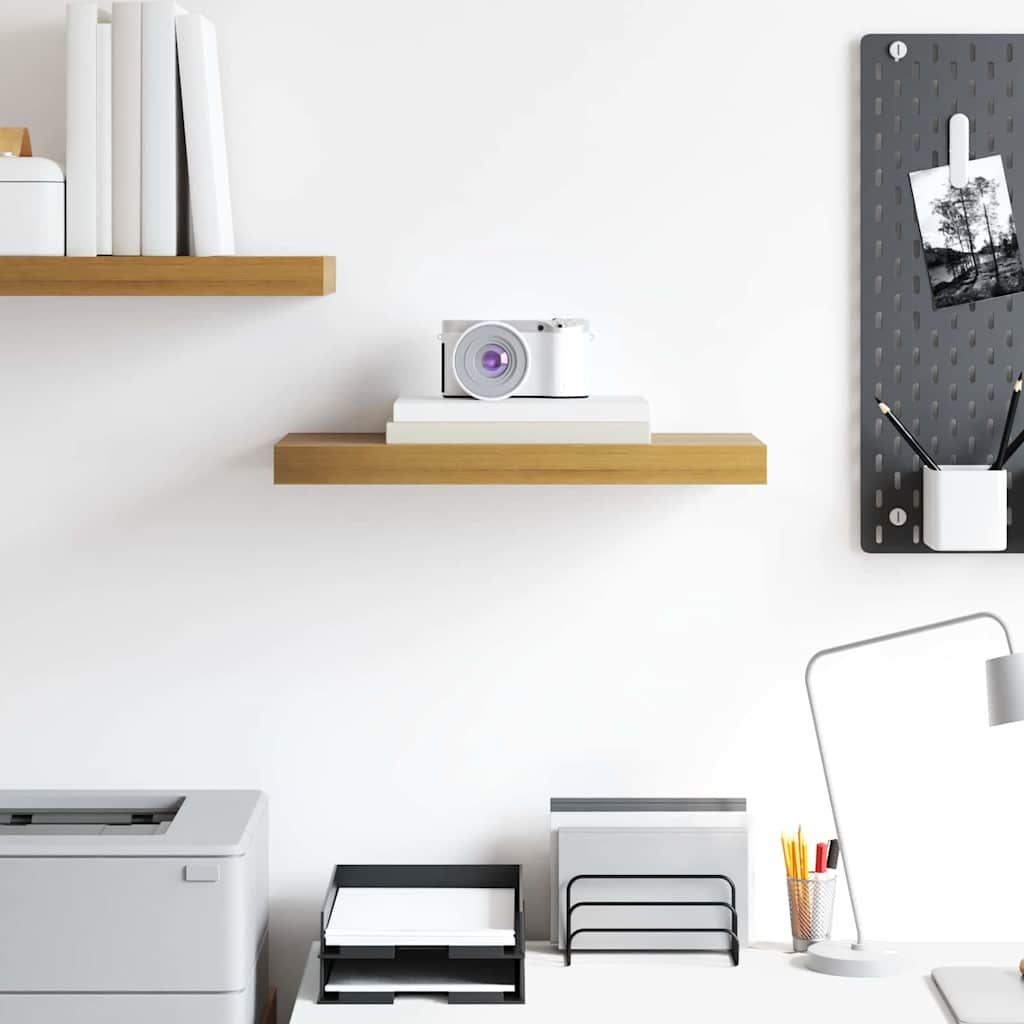 vidaXL Ράφι Τοίχου Επιτοίχιο Καφέ 50 x 23 x 4 εκ. Επεξεργασμένο ξύλο