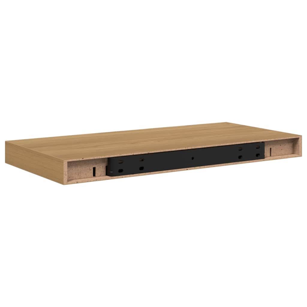 vidaXL Ράφι Τοίχου Επιτοίχιο 4 τμχ. Καφέ 50 x 23,5 x 3,8 εκ