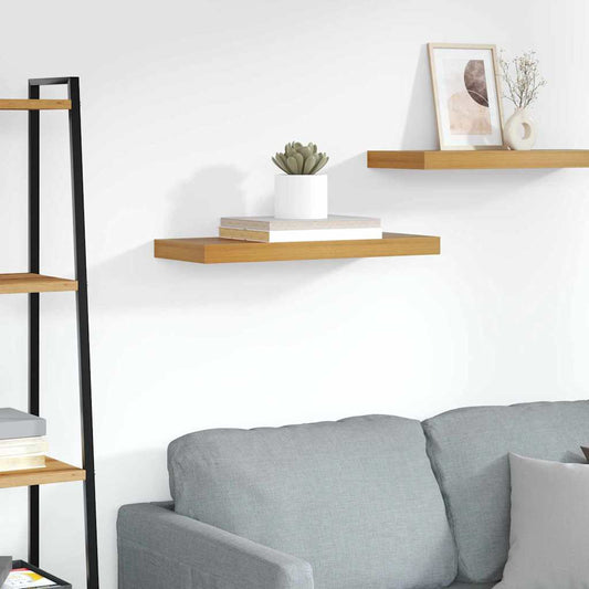 vidaXL Ράφι Τοίχου Επιτοίχιο Καφέ 50 x 23 x 4 εκ. Επεξεργασμένο ξύλο