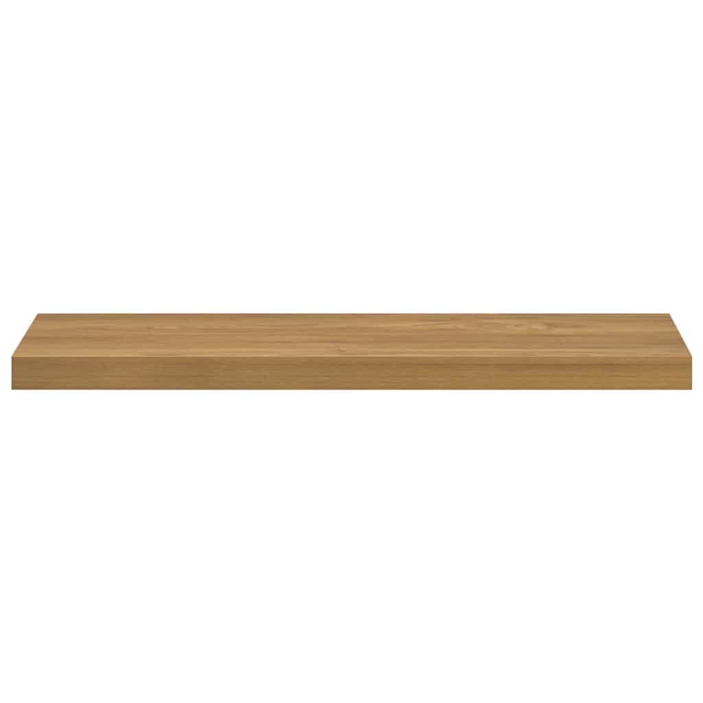 vidaXL Ράφι Τοίχου 2 τμχ. Καφέ 80 x 23,5 x 3,8 cm Επεξεργασμένο Ξύλο