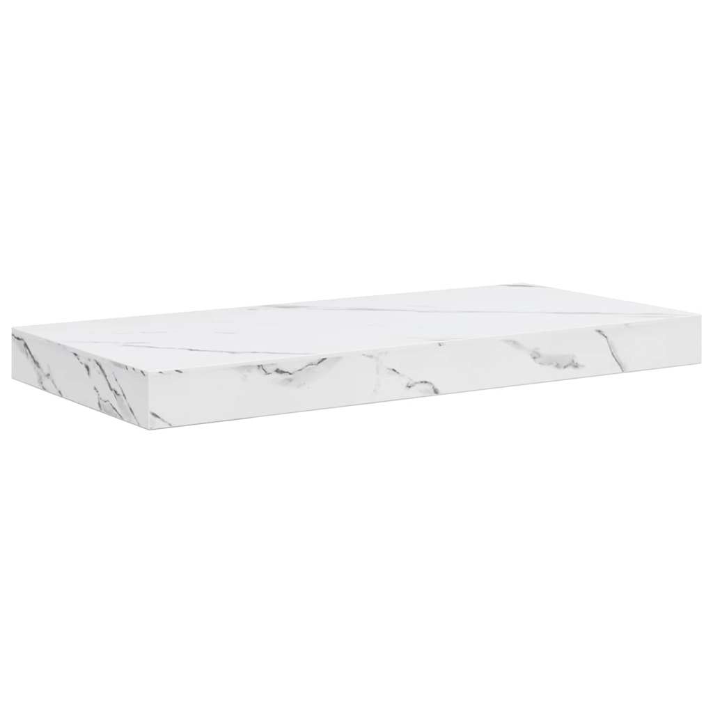 vidaXL Ράφι Τοίχου Επιτοίχιο Λευκό Μάρμαρο 50 x 23,5 x 3,8 εκ