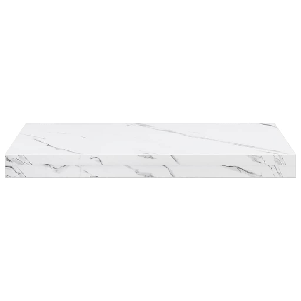 vidaXL Ράφι Τοίχου Επιτοίχιο Λευκό Μάρμαρο 50 x 23,5 x 3,8 εκ