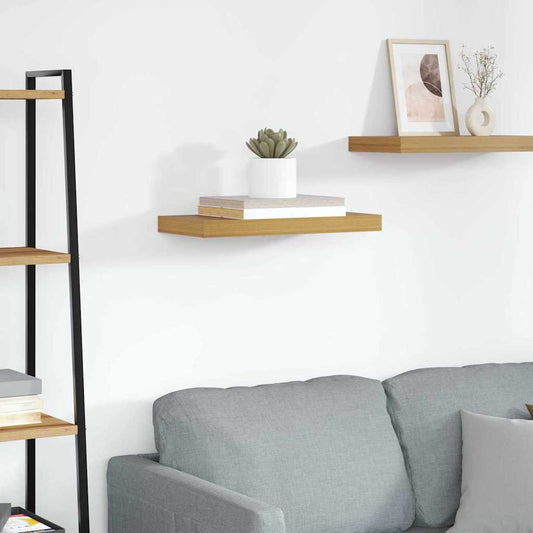 vidaXL Ράφι Τοίχου Επιτοίχιο Μπεζ 50 x 23 x 4 εκ. Επεξεργασμένο ξύλο