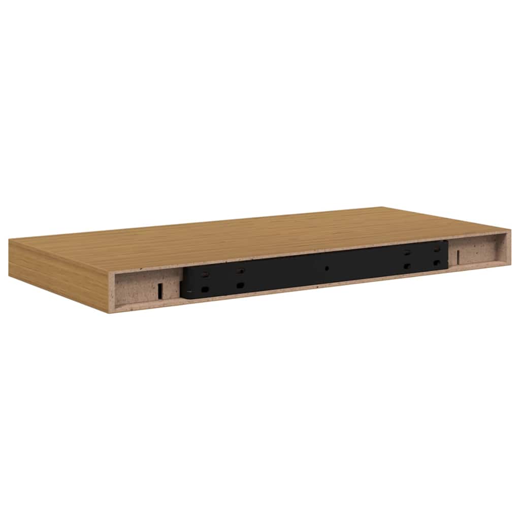 vidaXL Ράφι Τοίχου 2 pcs Μπεζ 50 x 23 x 4 εκ. Επεξεργασμένο ξύλο