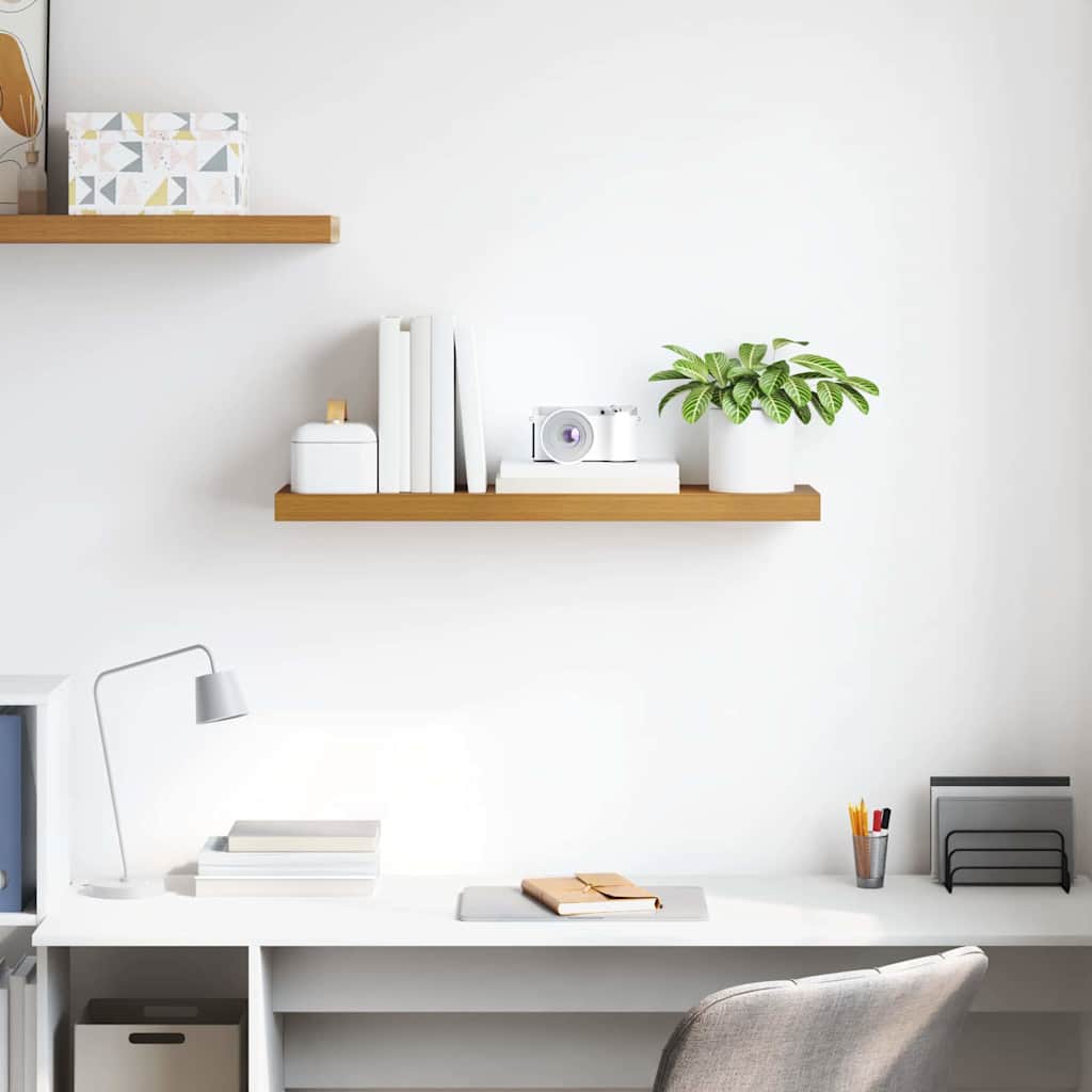 vidaXL Ράφι Τοίχου Επιτοίχιο Μπεζ 90 x 23,5 x 4 εκ Επεξεργασμένο ξύλο