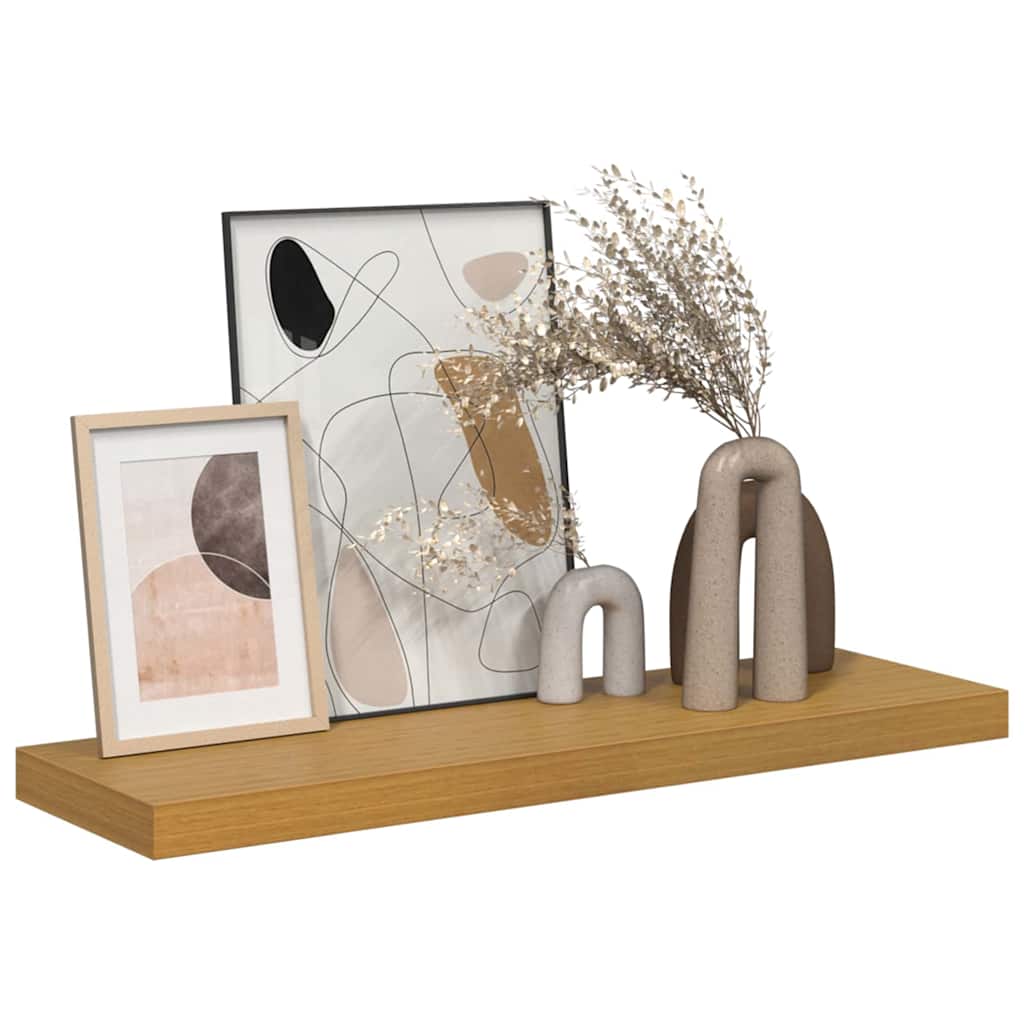 vidaXL Ράφι Τοίχου Επιτοίχιο Μπεζ 90 x 23,5 x 4 εκ Επεξεργασμένο ξύλο