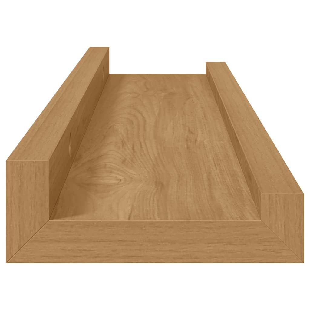 vidaXL Ράφι Τοίχου Επιτοίχιο 2 τμχ. Καφέ 40 x 9 x 3 cm