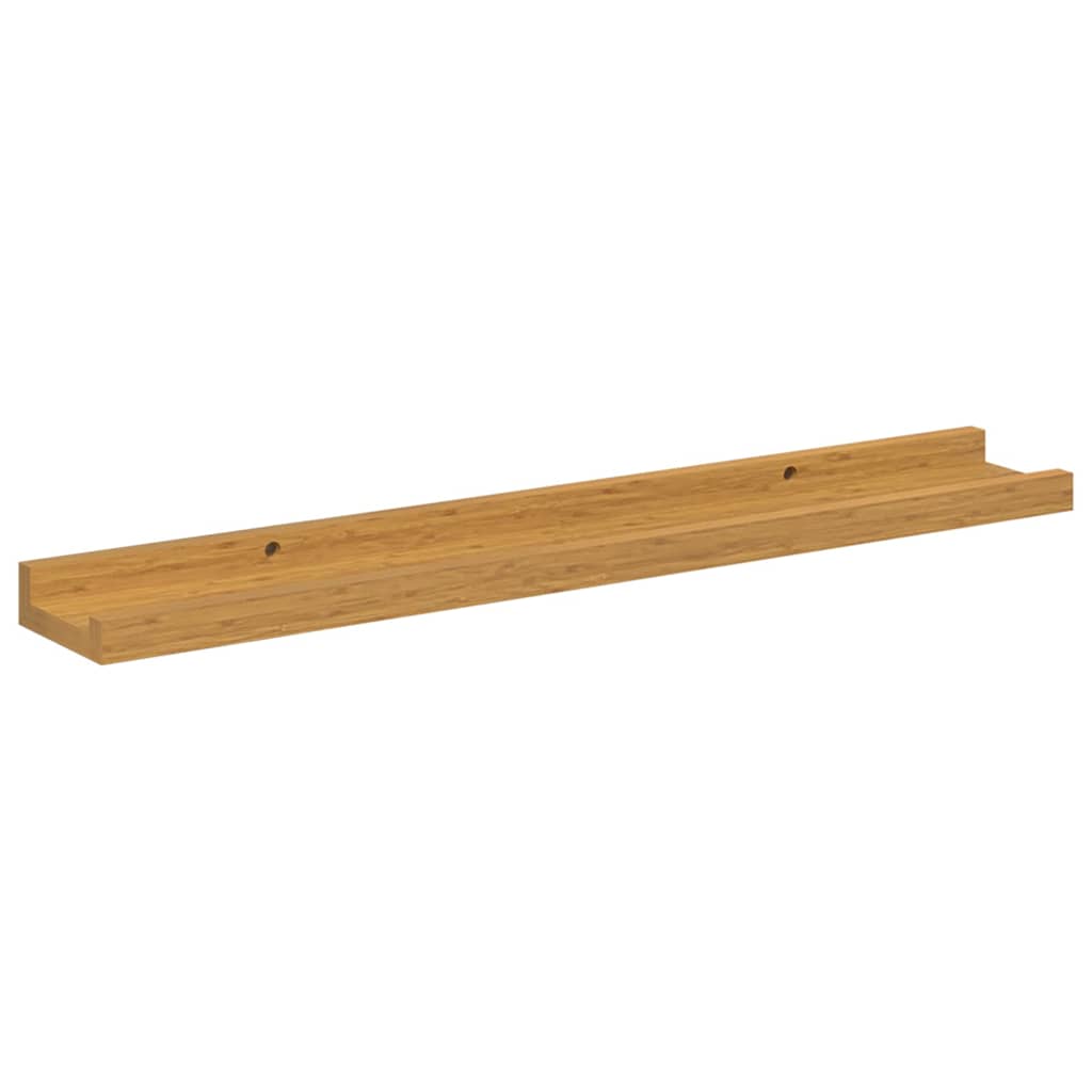 vidaXL Ράφι Τοίχου με ράφι 4 pcs Μπεζ 60 x 9 x 3 cm Επεξεργασμένο ξύλο