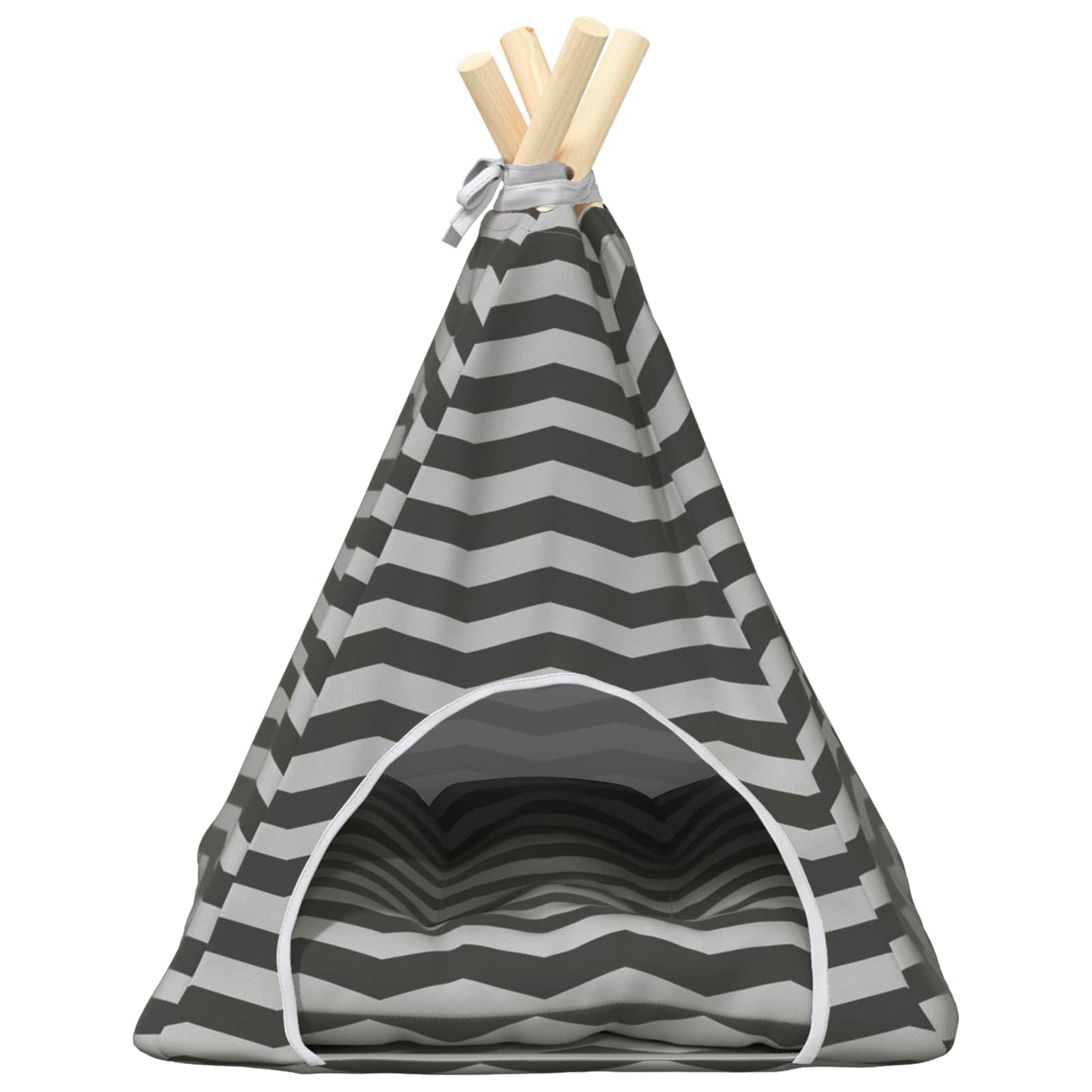 vidaXL Teepee για κατοικίδια με μαξιλάρι 40 x 40 x 50 cm Πολυεστέρας