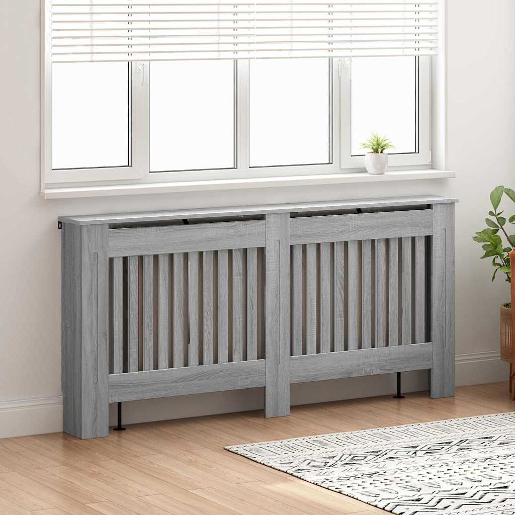 vidaXL Καπάκι Καλοριφέρ Γκρίζο Σονομα 172 x 19 x 81,5 cm