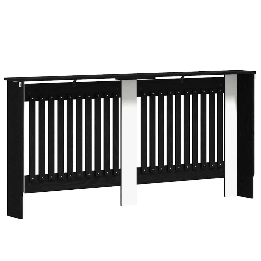 vidaXL Καπάκι Καλοριφέρ Μαύρη Οξυά 172 x 19 x 81,5 cm