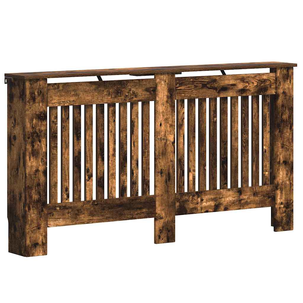 vidaXL Καπάκι Καλοριφέρ Καπνιστό Δρύς 152 x 19 x 81,5 cm
