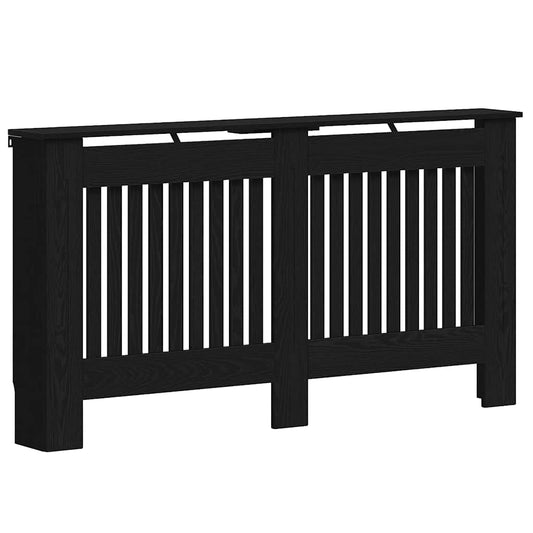 vidaXL Καπάκι Καλοριφέρ Μαύρη Οξυά 152 x 19 x 81,5 cm