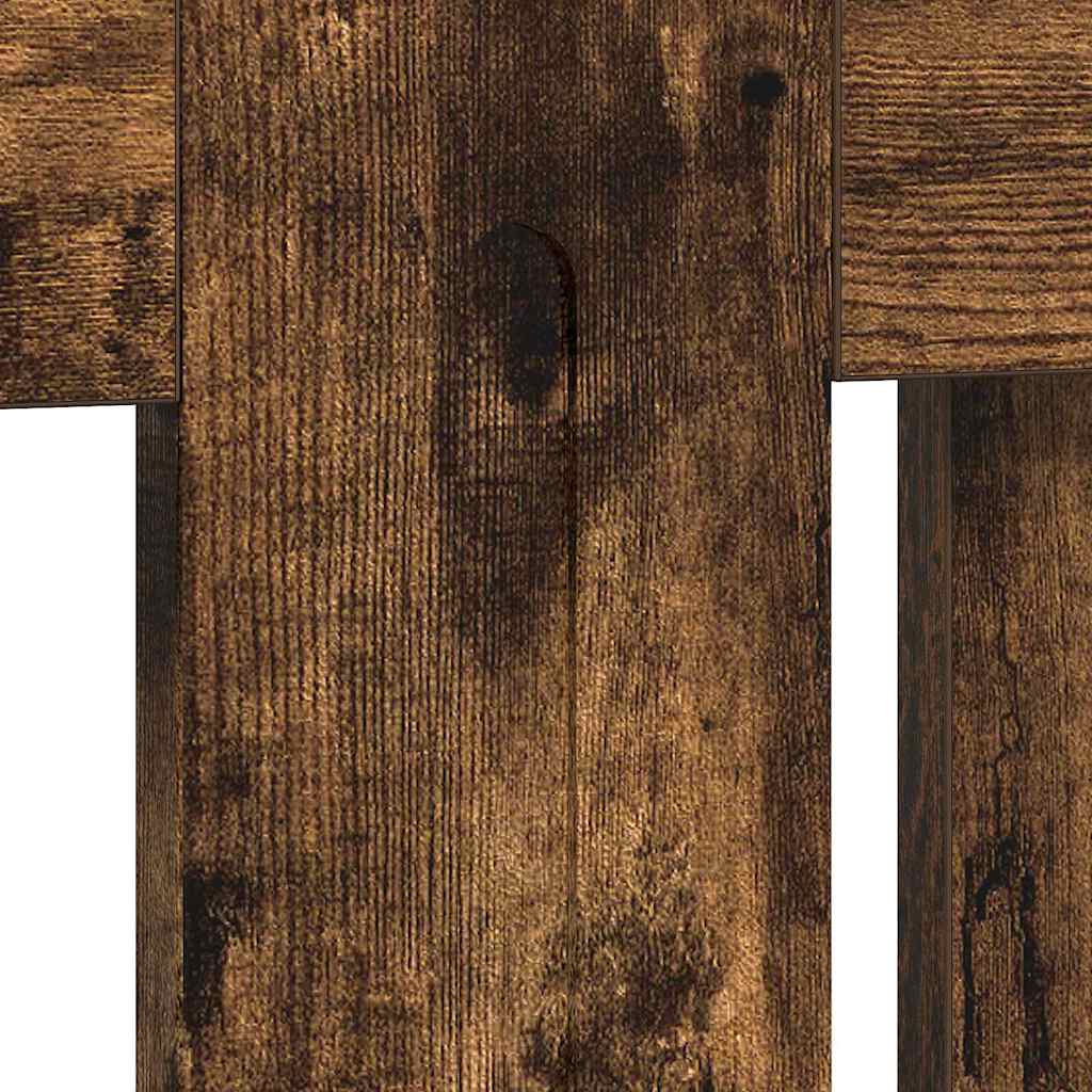 vidaXL Καπάκι Καλοριφέρ Καπνιστό Δρύς 112 x 19 x 81,5 cm