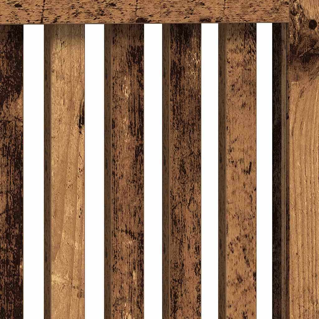 vidaXL Καπάκι Καλοριφέρ Παλιό Ξύλο 112 x 19 x 81,5 cm