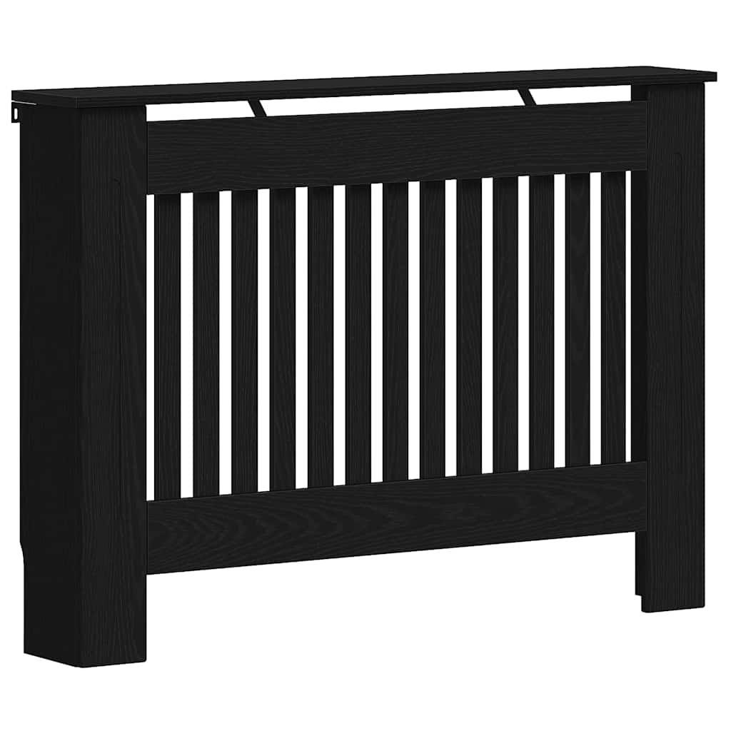 vidaXL Καπάκι Καλοριφέρ Μαύρη Οξυά 112 x 19 x 81,5 cm