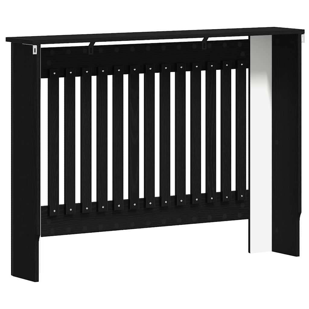 vidaXL Καπάκι Καλοριφέρ Μαύρη Οξυά 112 x 19 x 81,5 cm