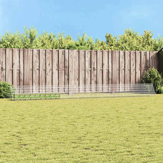 vidaXL Κλουβί Κουνελιού Ασημί 650 x 55 x 55 εκ Επικαλυμμένος Χάλυβας