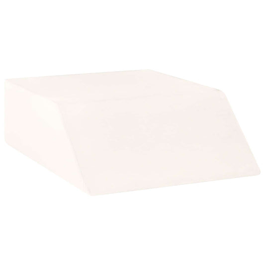 vidaXL Μαξιλάρι Ποδιών 63 x 52 x 19,5 εκ Σφιχτό PU Αφρός Λευκό