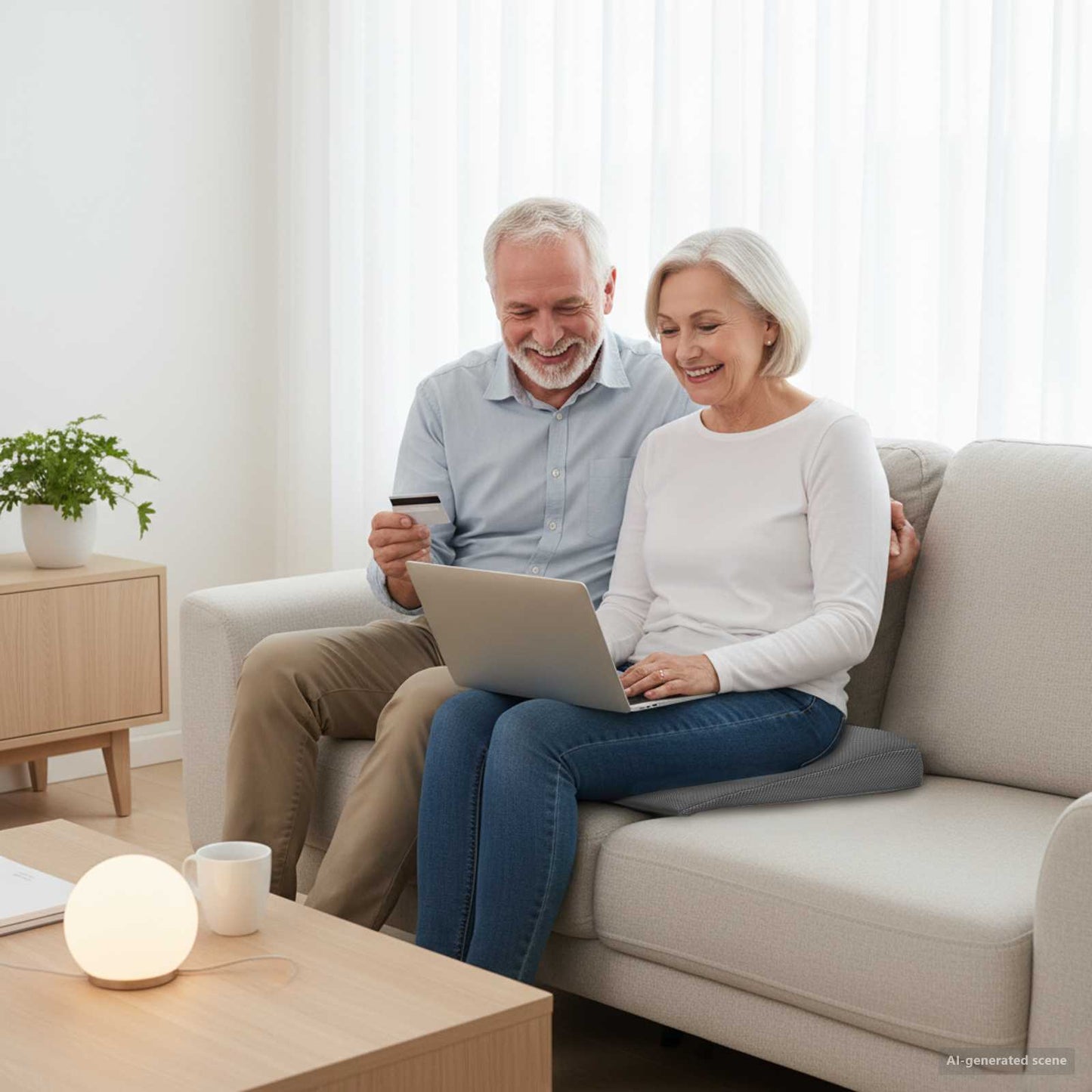 vidaXL Μαξιλάρια Καθίσματος Γκρι 39 x 38 x 8,5 εκ PU Αφρός