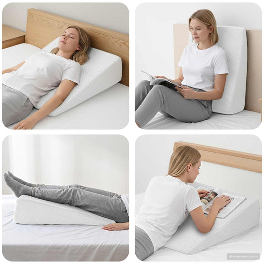 vidaXL Μαξιλάρι Γωνίας 69 x 64 x 19 εκ. Μεσαίο Αφρός Μνήμης Λευκό