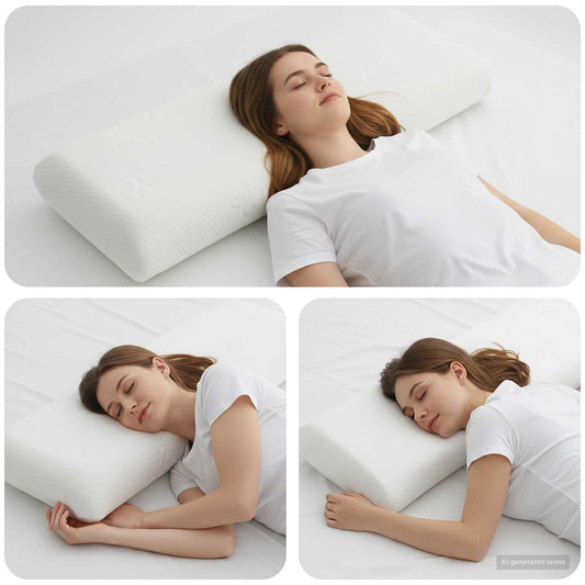 vidaXL Μαξιλάρι Ύπνου 135 x 36 x 13 εκ Μεσαίο Τζελ Μνήμης Φόρμα Λευκό