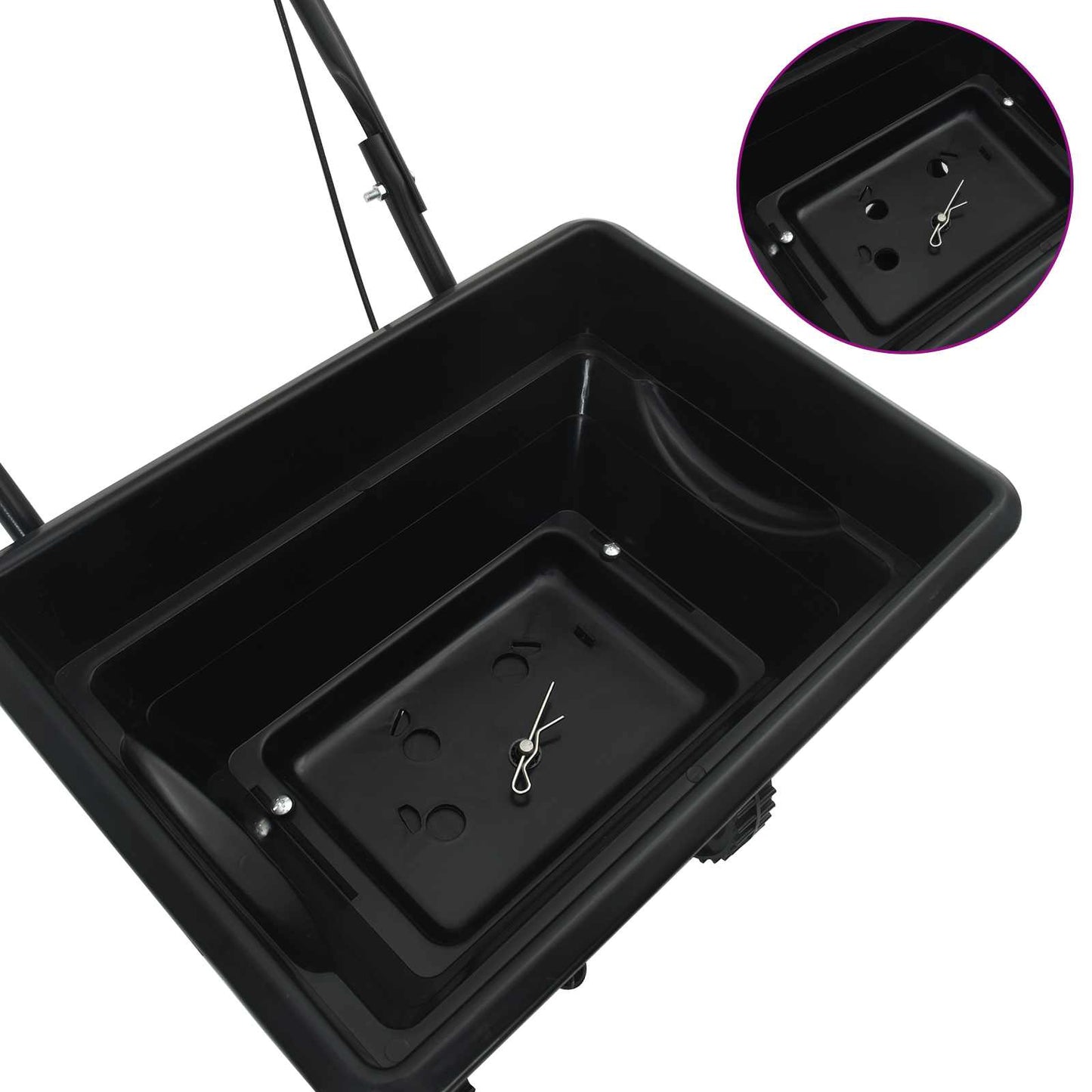 vidaXL Διασκορπιστής Μαύρο 47 x 82 x 75 εκ PVC και Ατσάλι